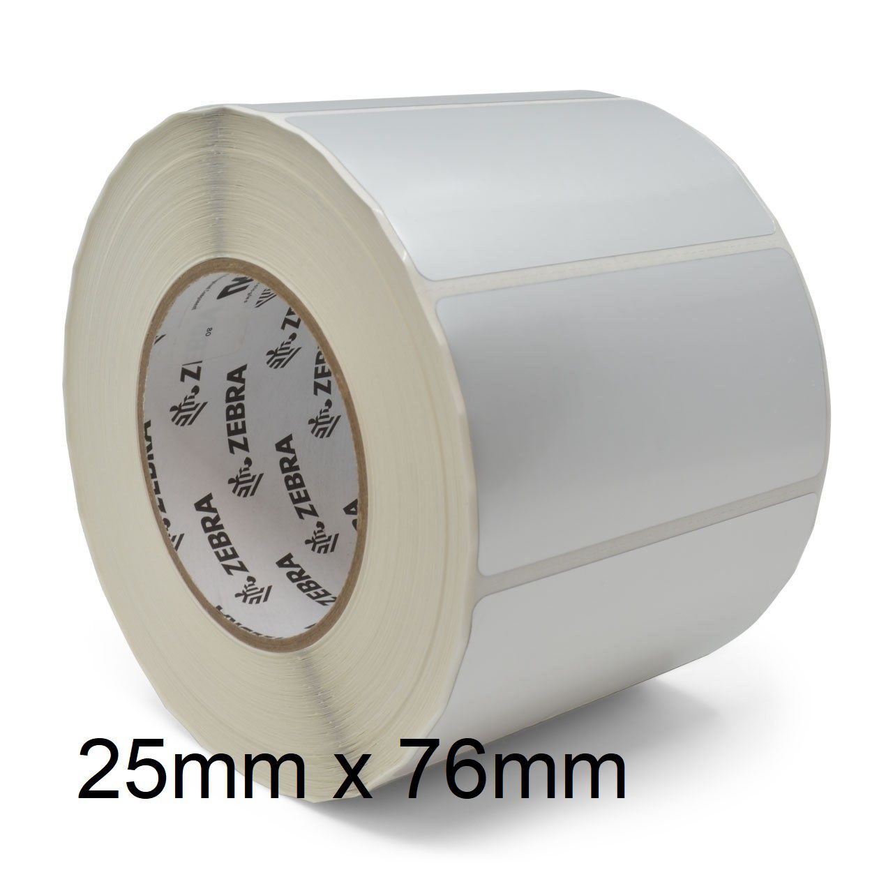 Rollo de etiquetas adhesivas Zebra 25mm x 76mm Z-Select 2000D