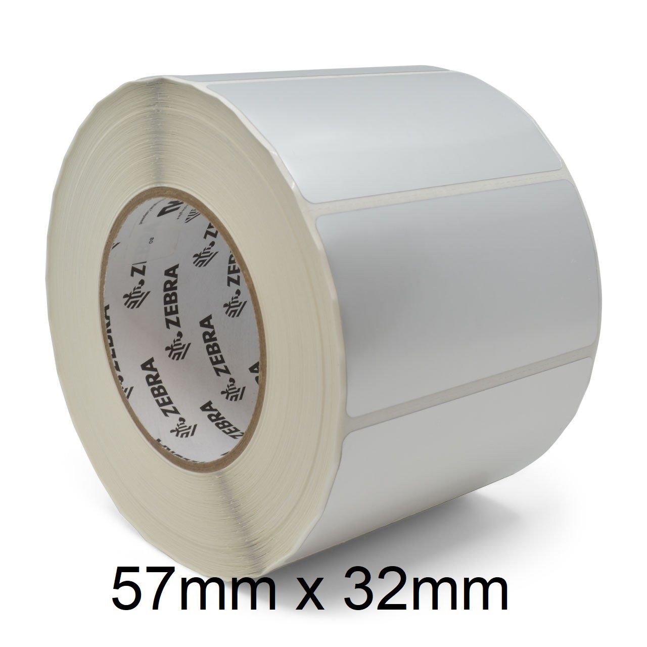Rollo de etiquetas adhesivas Zebra 57mm x 32mm Z-Select 2000D