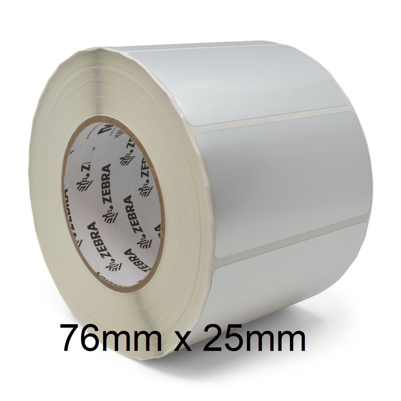 Rollo de etiquetas adhesivas Zebra 76mm x 25mm Z-Select 2000D