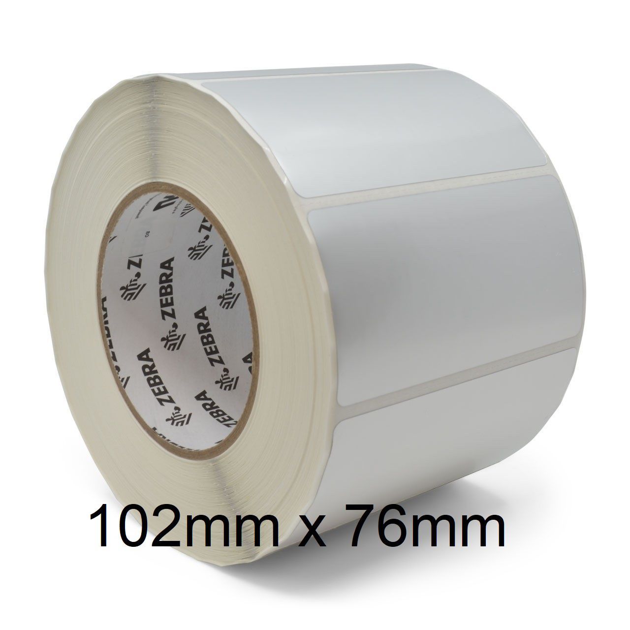 Rollo de etiquetas adhesivas Zebra 102mm x 76mm Z-Select 2000D