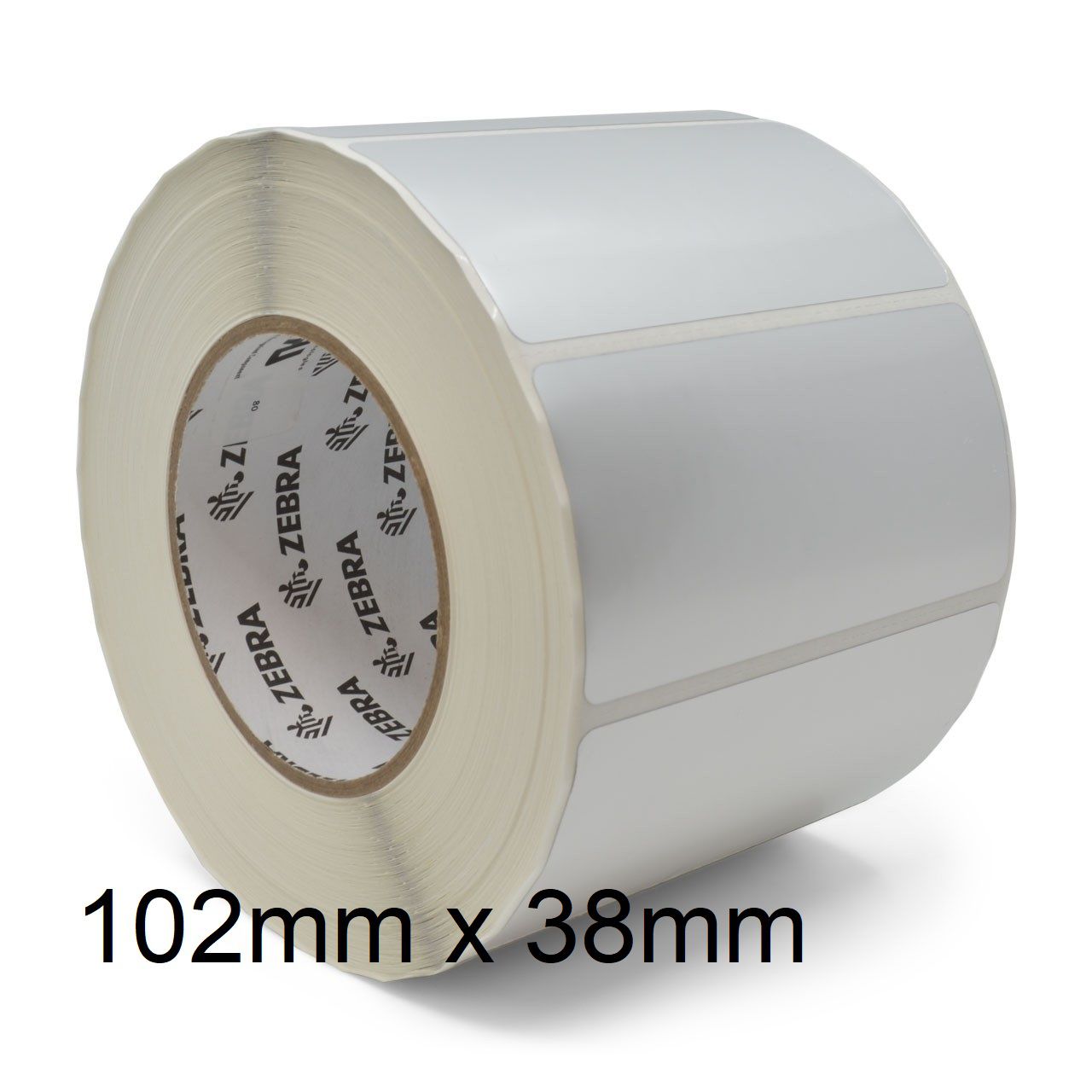 Rollo de etiquetas adhesivas Zebra 102mm x 38mm Z-Select 2000D