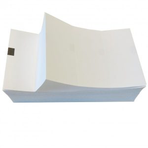 Paquete de etiquetas Zebra 148mm x 210mm Z-Perform 1000T 190 Tag (papel contínuo plegado en zig-zag)