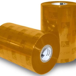 Rollo de Ribbon Zebra 110mm 5319 Colour Gold Performance Cera 300M para Impresoras Industriales