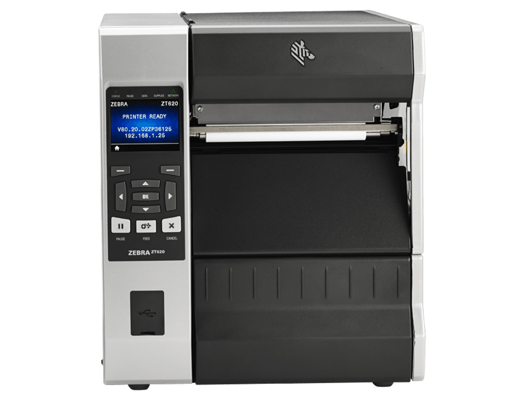 Impresora Zebra ZT620 6" 203 dpi con Wireless 802.11.ac y Tear