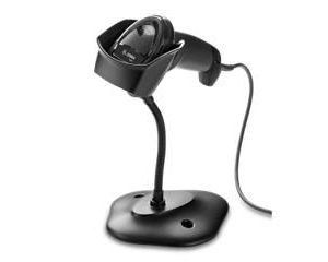 Soporte Zebra, cuello de cisne, negro, compatible con: DS4308, DS2208, DS8108