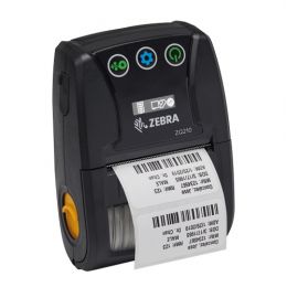 Impresora Zebra ZQ210, impresora móvil de 8 puntos/mm (203 ppp), sin revestimiento, CPCL, USB, BT (iOS), negra