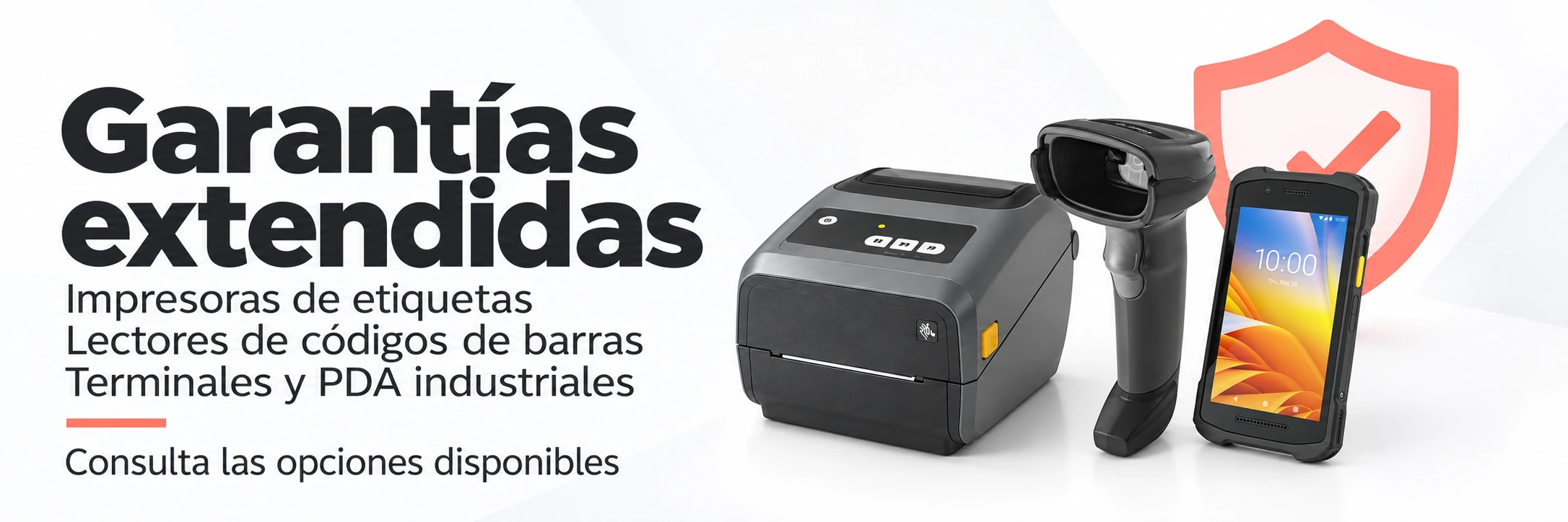 Garantías extendidas para impresoras de etiquetas, lectores de códigos de barras, terminales y PDA industriales.