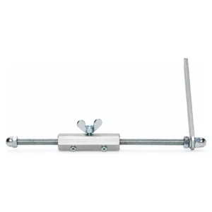 Guía de papel metálica Labelmate LMX444, varilla roscada horizontal con tornillo de mariposa y guía vertical, para CAT y UCAT