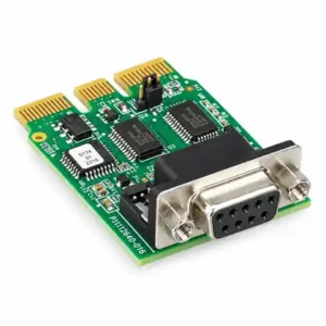 Tarjeta de interfaz RS232 para Zebra ZD421d y ZD421t, referencia P1112640-016, circuito verde con conector DB9